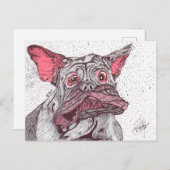 DROOLING. DOGUE DE BORDEAUX  シーズンポストカード (正面/裏面)