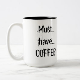 Droolyの顔文字の"コーヒー"マグ ツートーンマグカップ