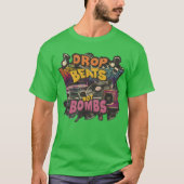 Drop beats not bombs Beats Over Bombs Peace love g Tシャツ (正面)