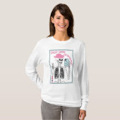 Drop Dead Gorgeous Skeleton Aesthetic Design Tシャツ (正面フル)