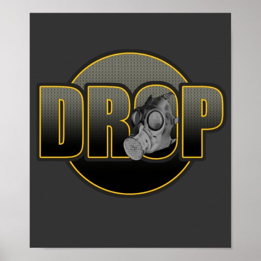 DROP DnB Drumnbass dubstep Jungle Hardstyle DJ ポスター (正面)
