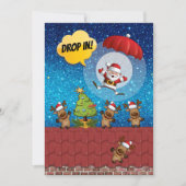 DROP INバージョン2いいえカクテルクリスマス招待状 招待状 (正面)