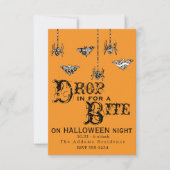 Drop in for a Bite - Spiderエレガント招待状 招待状 (正面)