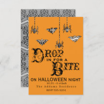 Drop in for a Bite - Spiderエレガント招待状