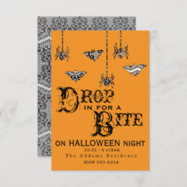 Drop in for a Bite - Spiderエレガント招待状 招待状
