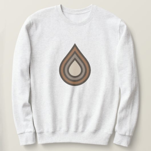 Drop Layered Artwork Men's Sweatshirt スウェットシャツ (デザイン正面)