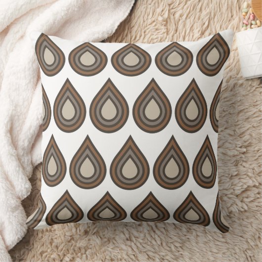 Drop Layered Artwork Throw Pillow クッション (ブランケット)