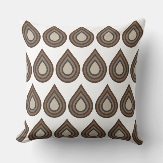 Drop Layered Artwork Throw Pillow クッション (正面)