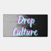 Drop Mouse Pad Hype Pixels Black Gray  デスクマット (正面)