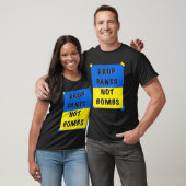 Drop Pants Not Bombs Sarcastic Kiev Funny Support Tシャツ (ユニセックス)