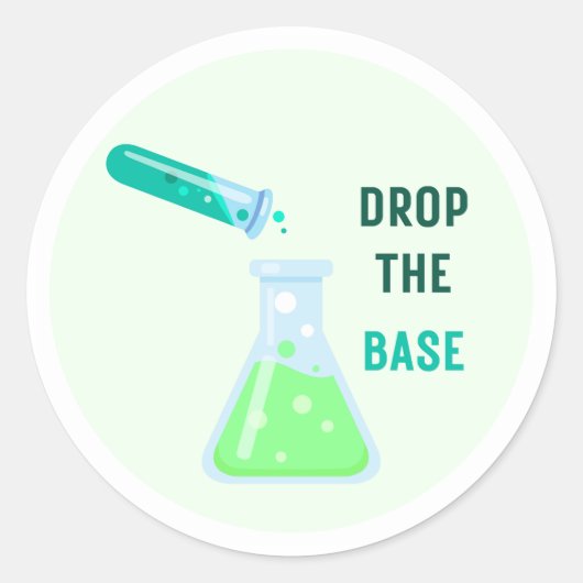 Drop the Base ラウンドシール (正面)