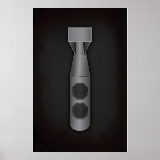 Drop The Bomb Inspired Original Print Design ポスター (正面)