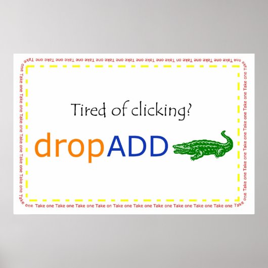 dropADDプロモバナー ポスター (正面)