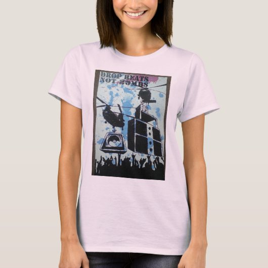 DropBeatsNotBomes Tシャツ (正面)