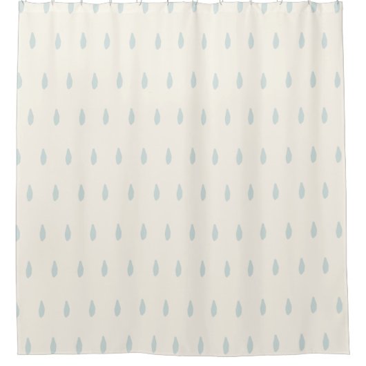 Droplet Dots 雨滴 シャワーカーテン (正面)