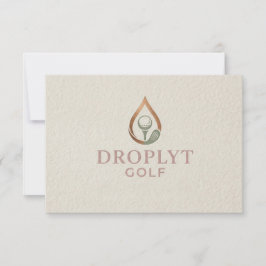 Droplytゴルフシグネチャーお礼カード サンキューカード