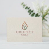 Droplytゴルフシグネチャーお礼カード サンキューカード (スタンド正面)