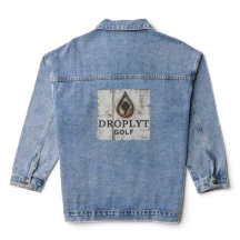 Droplytゴルフシグネチャーデザイン レディースデニムジャケット
