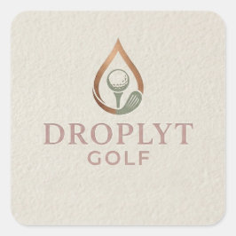 Droplyt ゴルフ シグネチャーステッカー スクエアシール