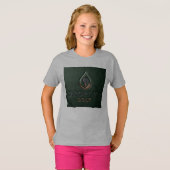 Droplyt ゴルフ ヘリテージ グリーン tシャツ (正面フル)