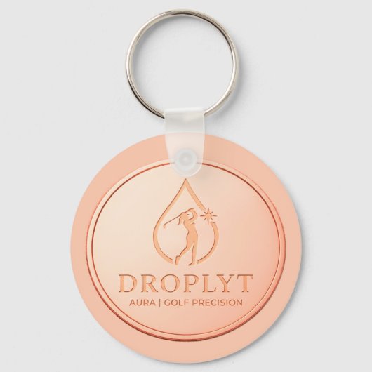 Droplyt ゴルフ Aura ロゴ キーチェーン (正面)