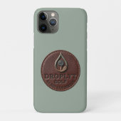 Droplyt Golf Rustic ロゴ iPhone カバー (裏)