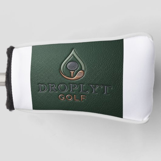 Droplyt Golf Rustic Green Putter Cover ゴルフヘッドカバー (正面)