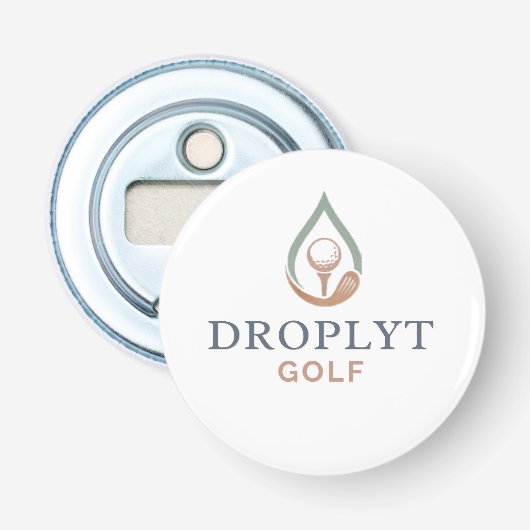 Droplyt Golf Signature Button Bottle Opener 栓抜き (正面)