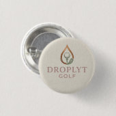 Droplyt Golf Signature Button (Pink Logo) 缶バッジ (正面&裏面)