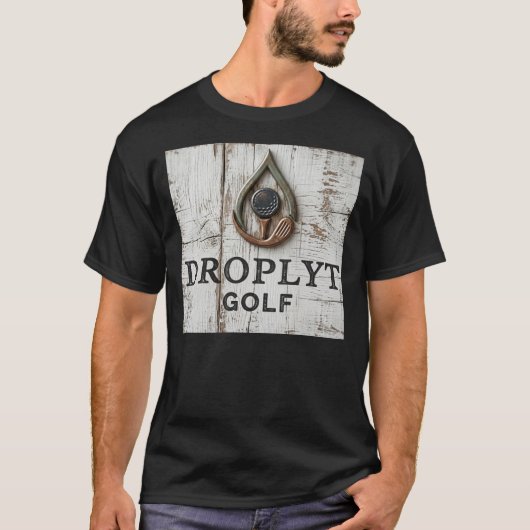 Droplyt Golf Signature Design Unisex T-Shirt Tシャツ (正面)