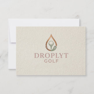 Droplyt Golf Signature Thank You Card サンキューカード