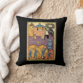 Dropping Rocks, 14th Century Codex Manesse クッション (ブランケット)