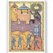 Dropping Rocks, 14th Century Codex Manesse シール (正面)
