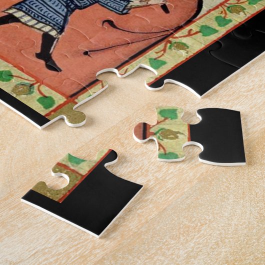 Dropping Rocks, 14th Century Codex Manesse ジグソーパズル (側面)