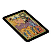 Dropping Rocks, 14th Century Codex Manesse マグネット (右側)