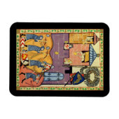 Dropping Rocks, 14th Century Codex Manesse マグネット (横)