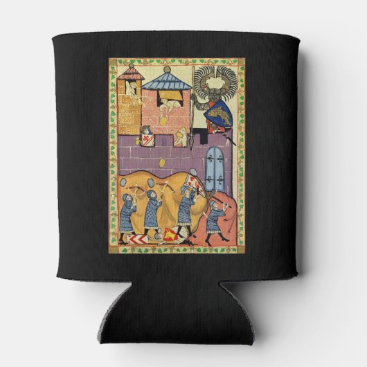 Dropping Rocks, 14th Century Codex Manesse 缶クーラー (裏面)