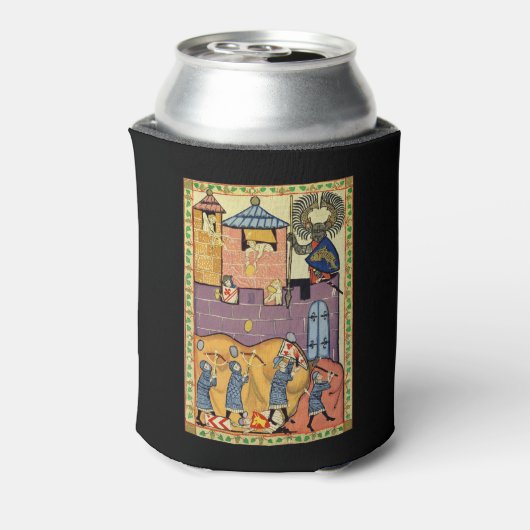 Dropping Rocks, 14th Century Codex Manesse 缶クーラー (缶裏面)