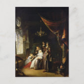 Dropsical女性、c.1663 ポストカード (正面)