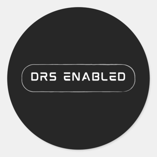 DRS対応、フォーミュラ1ファン、f1レーシングスポーツ ラウンドシール (正面)