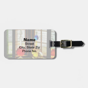 Drug カラフル Storeウィンドウのボトル ラゲッジタグ