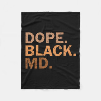 Drug Black Md Melanin Black Month African Medical フリースブランケット