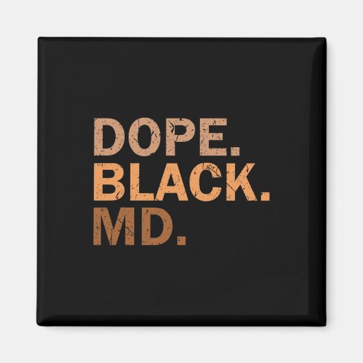 Drug Black Md Melanin Black Month African Medical マグネット (正面)