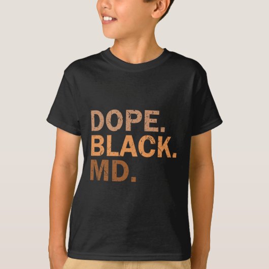 Drug Black Md Melanin Black Month African Medical Tシャツ (正面)