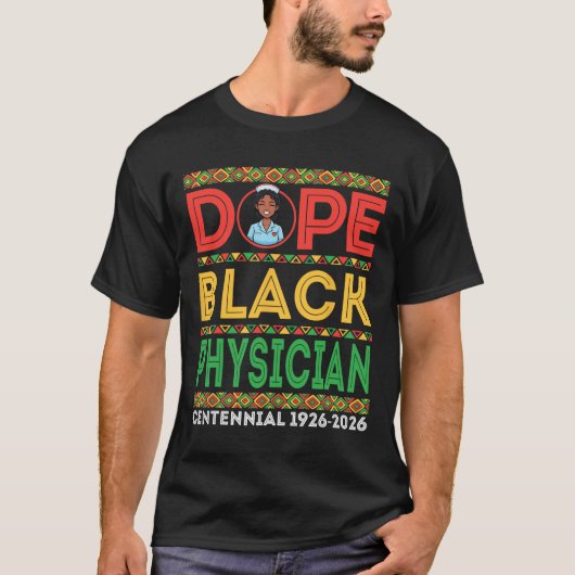 Drug Black Physician Centennial 1926 2026 Black Hi Tシャツ (正面)