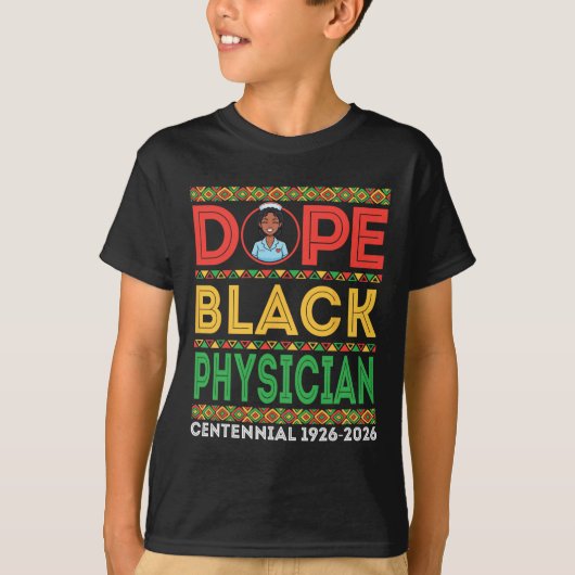 Drug Black Physician Centennial 1926 2026 Black Hi Tシャツ (正面)