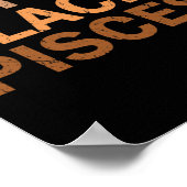 Drug Black Pisces Melanin African Zodiac Pisces ポスター (角)