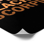 Drug Black Scorpio Melanin African Zodiac Scorpio  ポスター (角)