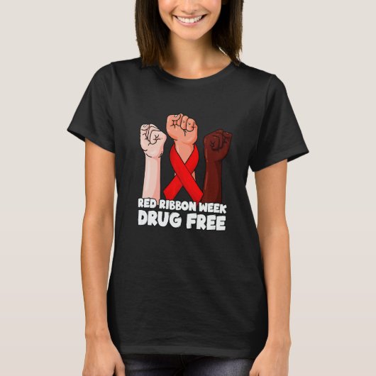 Drug Free October Red Ribbon Week 2022 1 Tシャツ (正面)