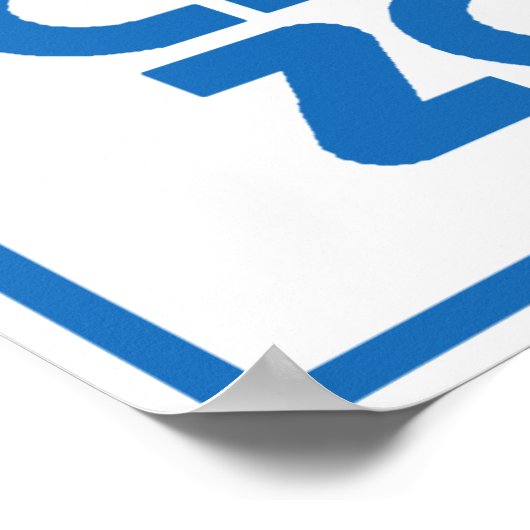 Drug-Free School Zone Sign ポスター (角)